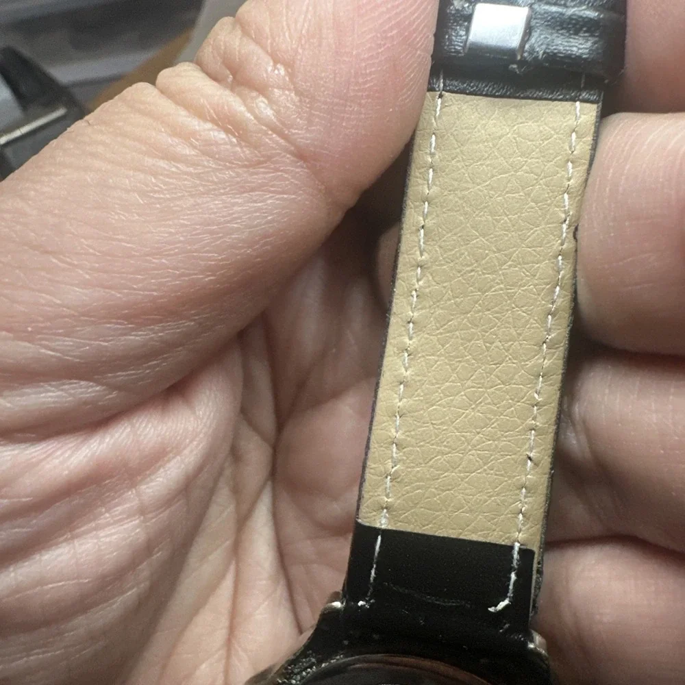 Works Vintage Guess Waterpro Mens Watch Diver‎ Style Bezel Work 37mm Black 7.5